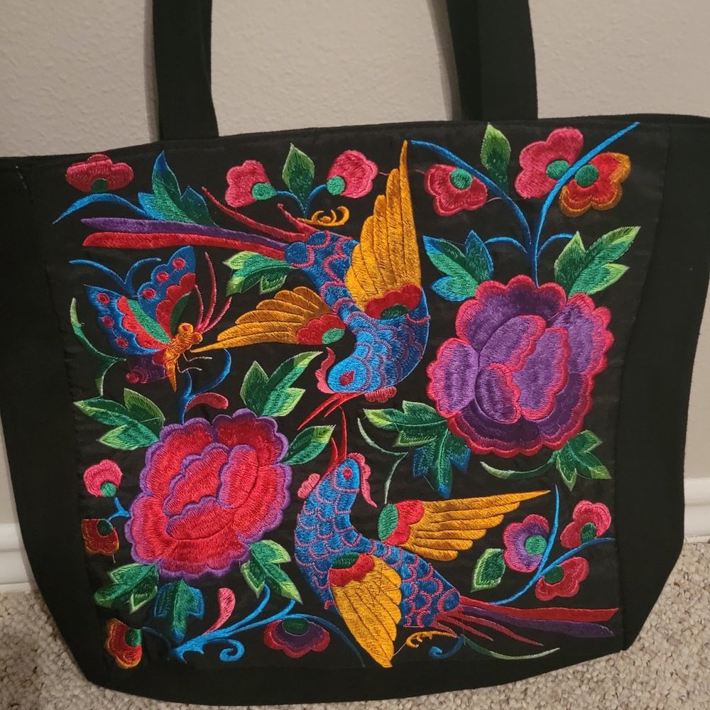 Embroidered Tote Mexican Style